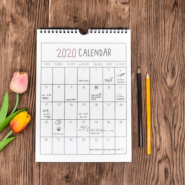 

1pack 2020 Hanging Calendar, Multicolor