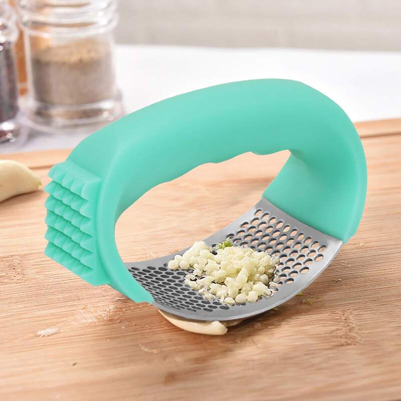 

Manual Garlic Press, Mint green