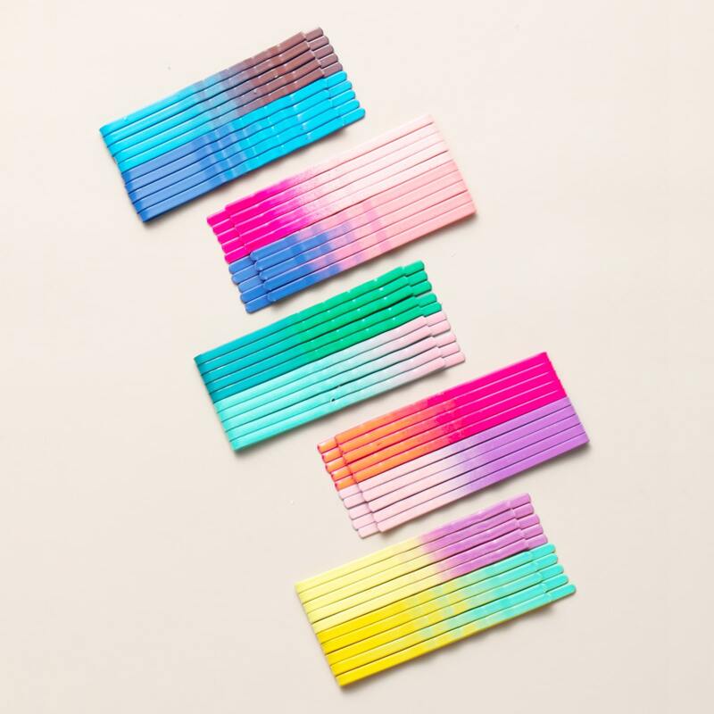 

50pcs Colorful Bobby Pin, Multicolor