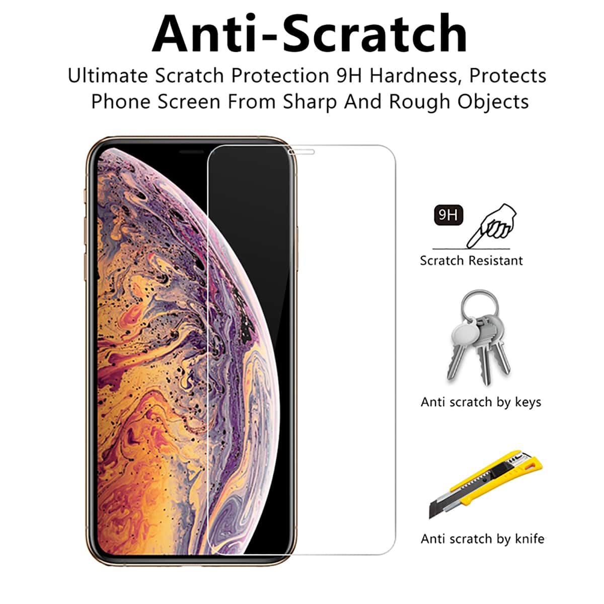 

1pc iPhone Protective Film, Clear