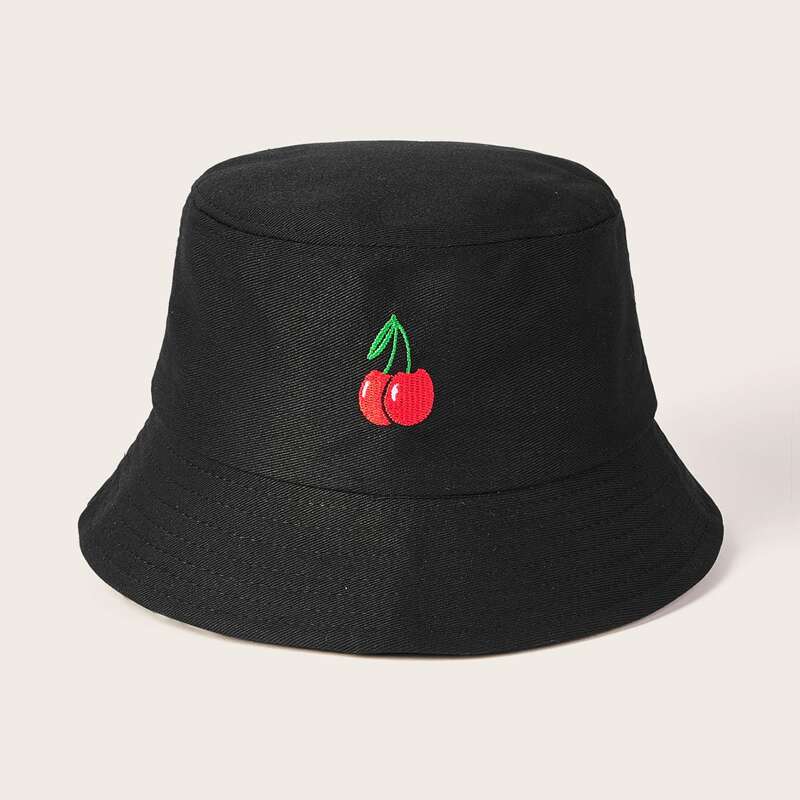 

Cherry Bucket Hat, Black