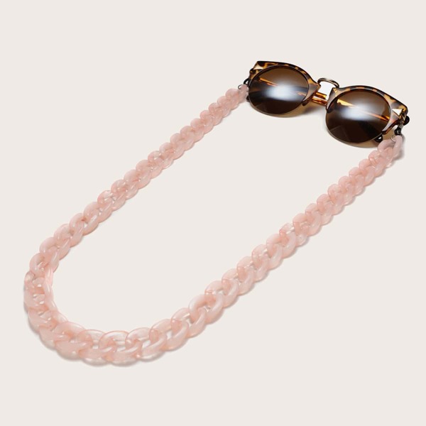 

Acrylic Glasses Chain, Pink