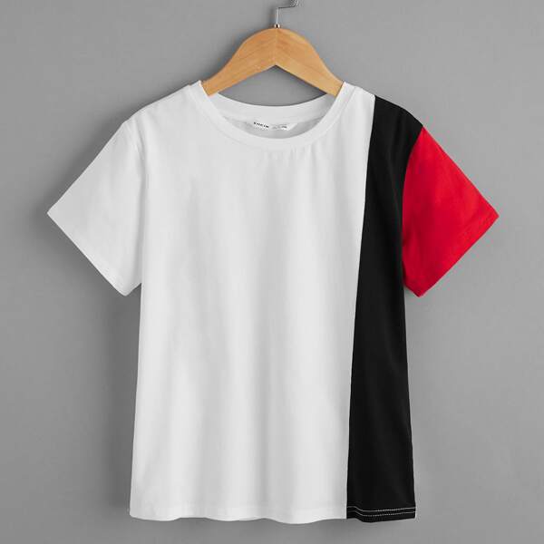 

Boys Cut And Sew Tee, White