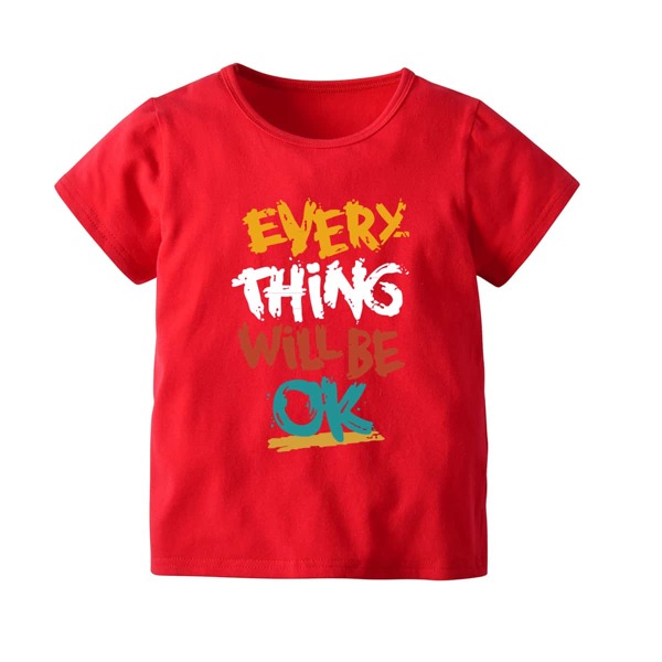 

Boys Slogan Graphic Tee, Red
