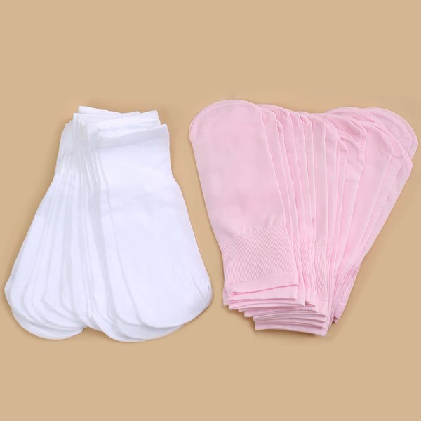 

20pairs Toddler Girls Solid Socks, Multicolor
