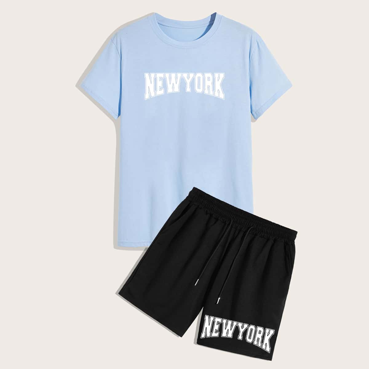 

Guys Letter Graphic Tee & Shorts, Multicolor