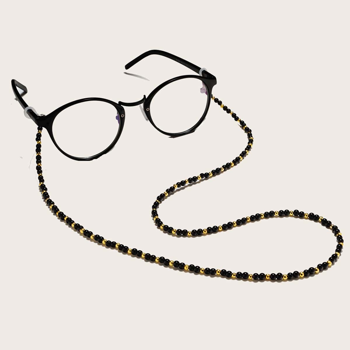 

Beaded Glasses Chain, Black