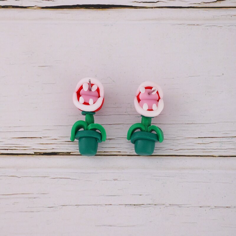 

Potted Plants Stud Earrings, Multicolor