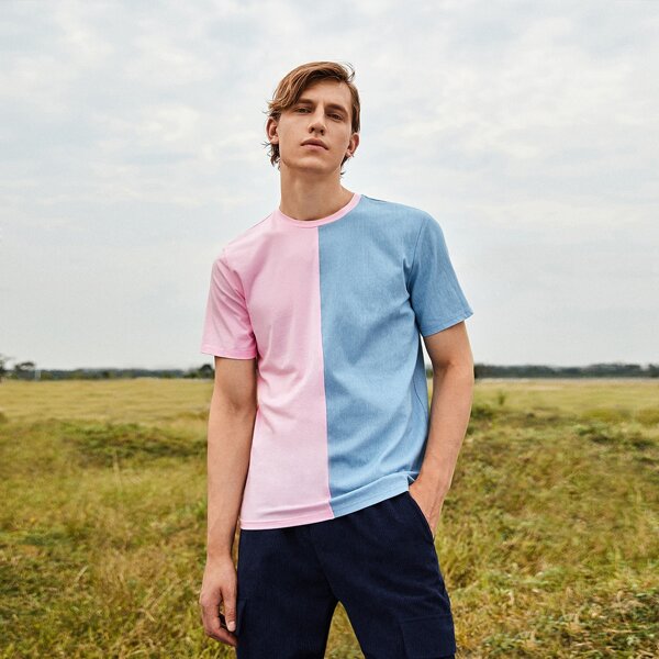 

Men Two Tone Top, Multicolor
