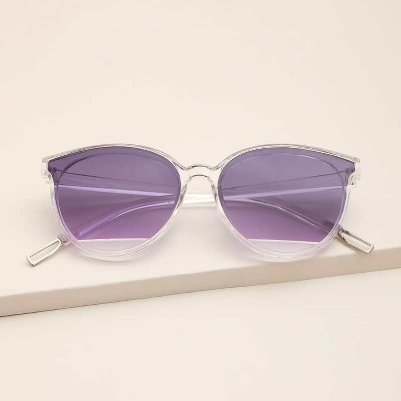 

Clear Frame Sunglasses, Purple