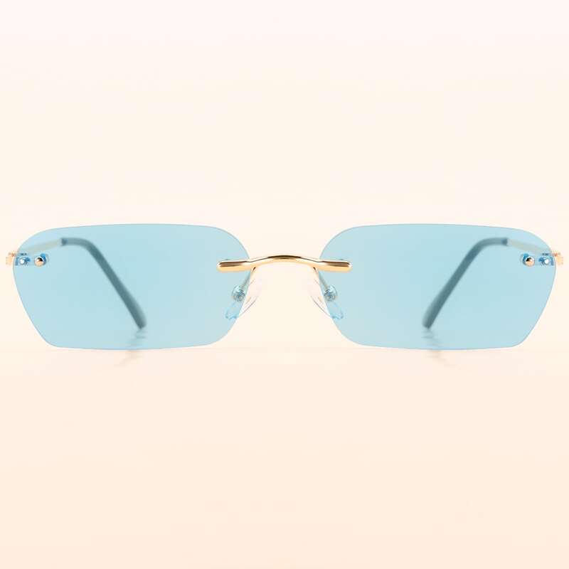 

Rimless Square Frame Sunglasses