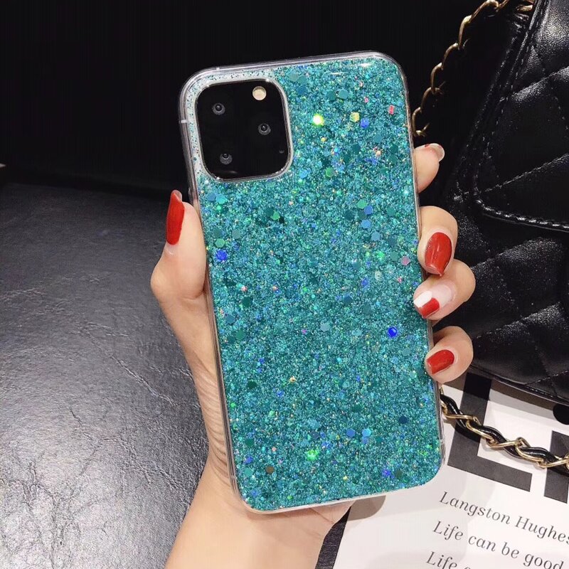 

Glitter Sequin iPhone Case, Green