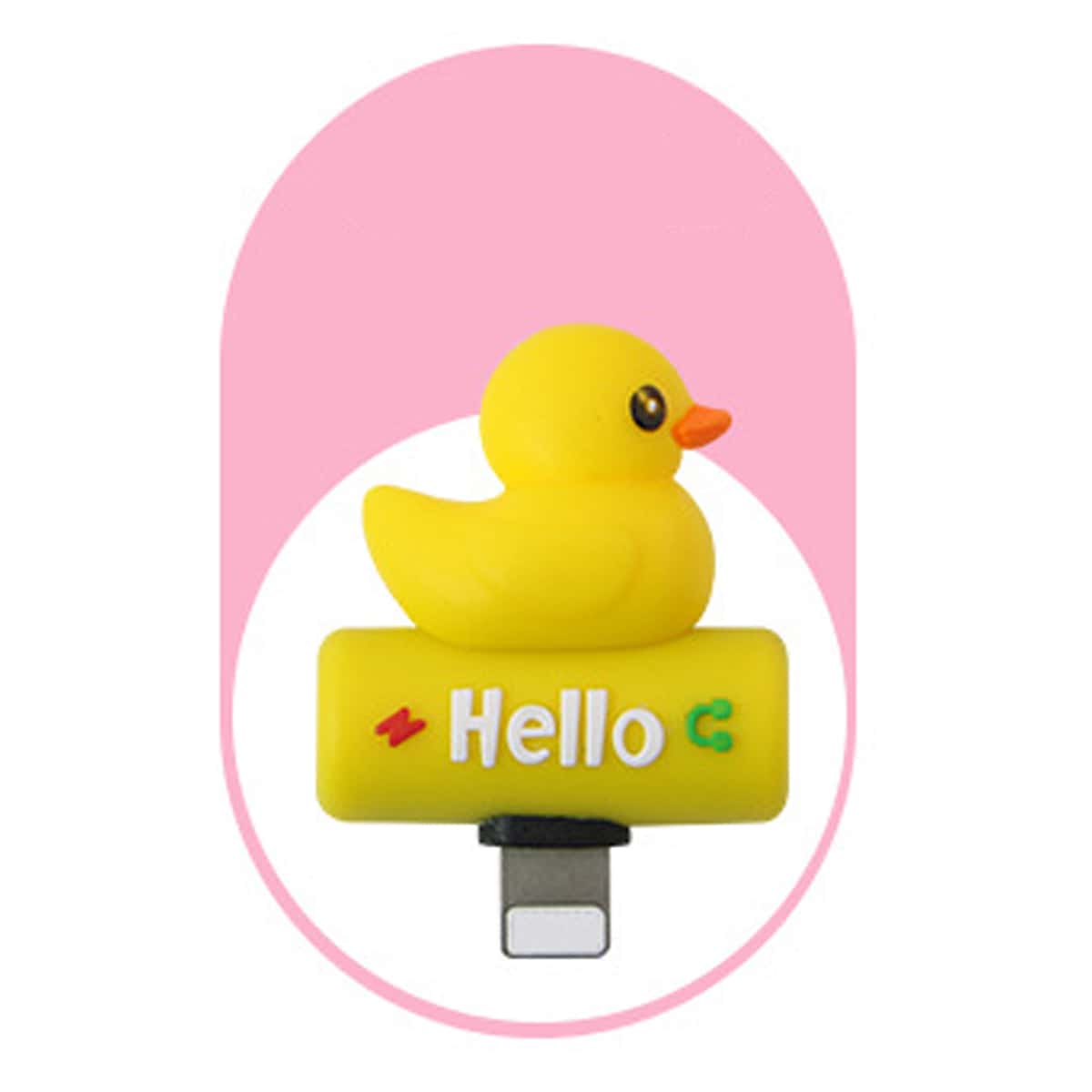 

1pc Duck iPhone Audio Adapter, Yellow