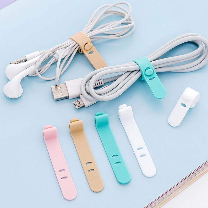 

4pcs Data Cable Organizer, Multicolor
