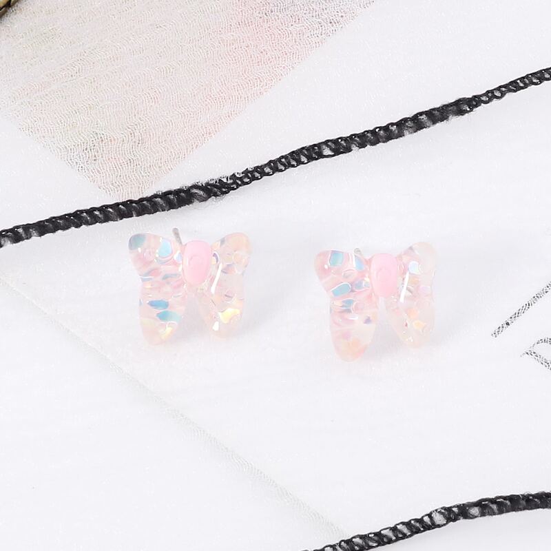 

Crystal Butterfly Stud Earrings, Multicolor