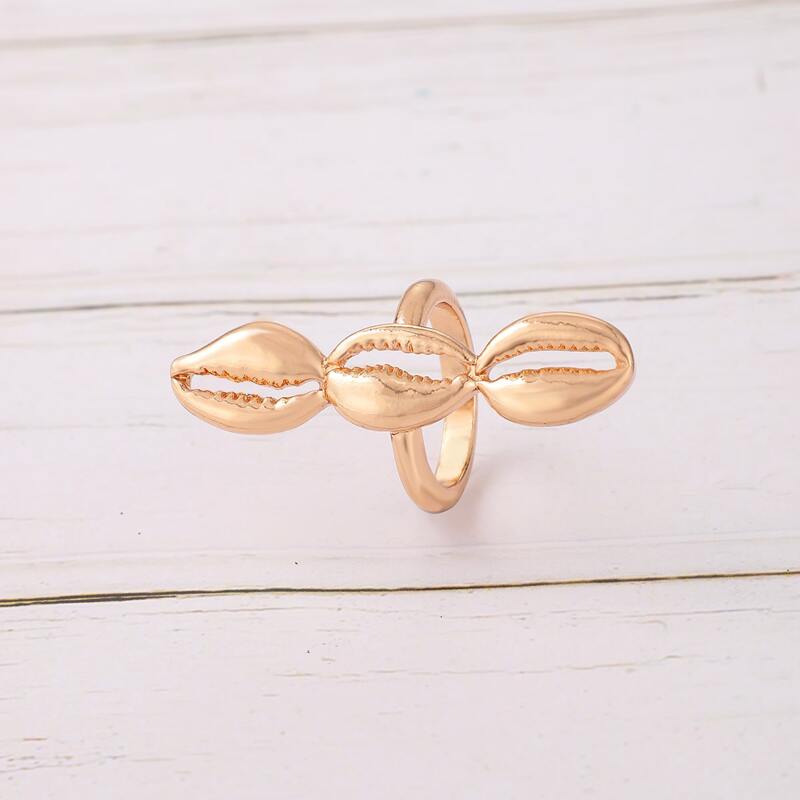 

Shell Design Ring, Gold