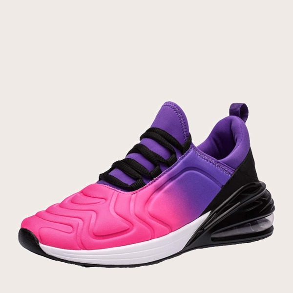 

Lace-up Decor Wide Fit Colorblock Sneakers, Multicolor