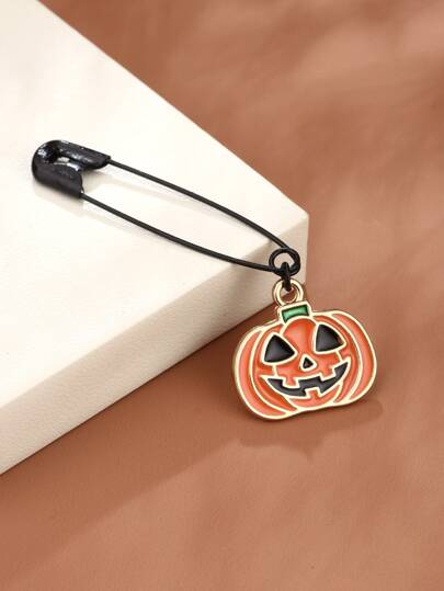 Мужская брошь в форме тыквы на Хэллоуин
