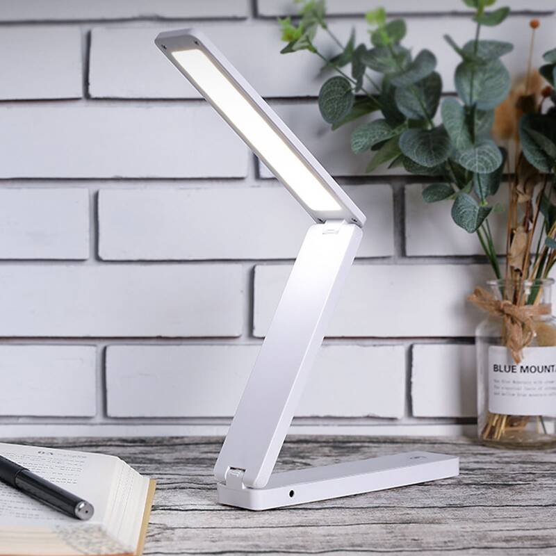 

1pc Foldable LED Table Lamp, White