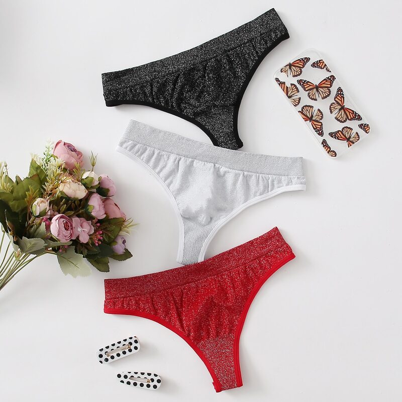 

3pack Glitter Panty Set, Multicolor