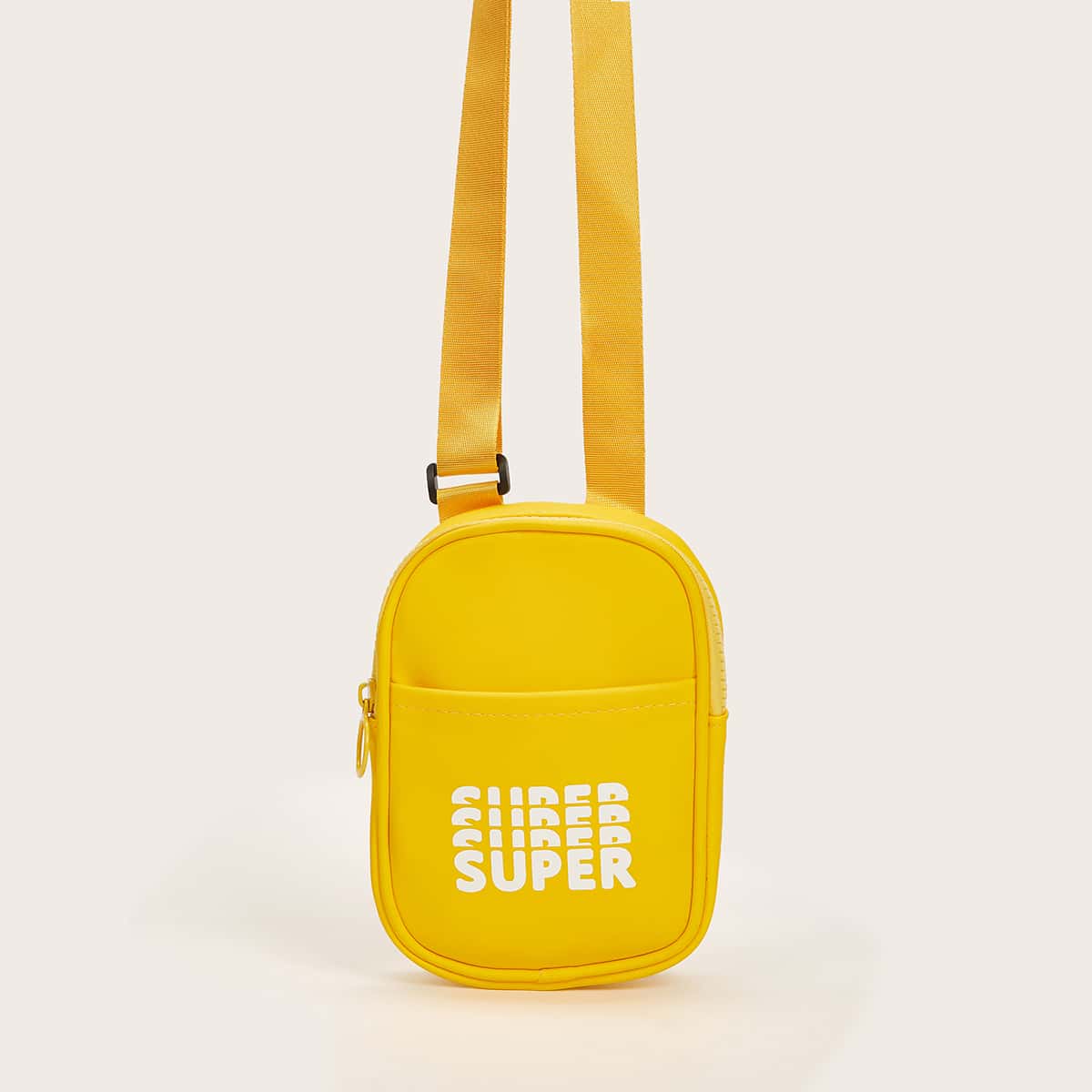 

Letter Graphic Crossbody Bag, Yellow bright