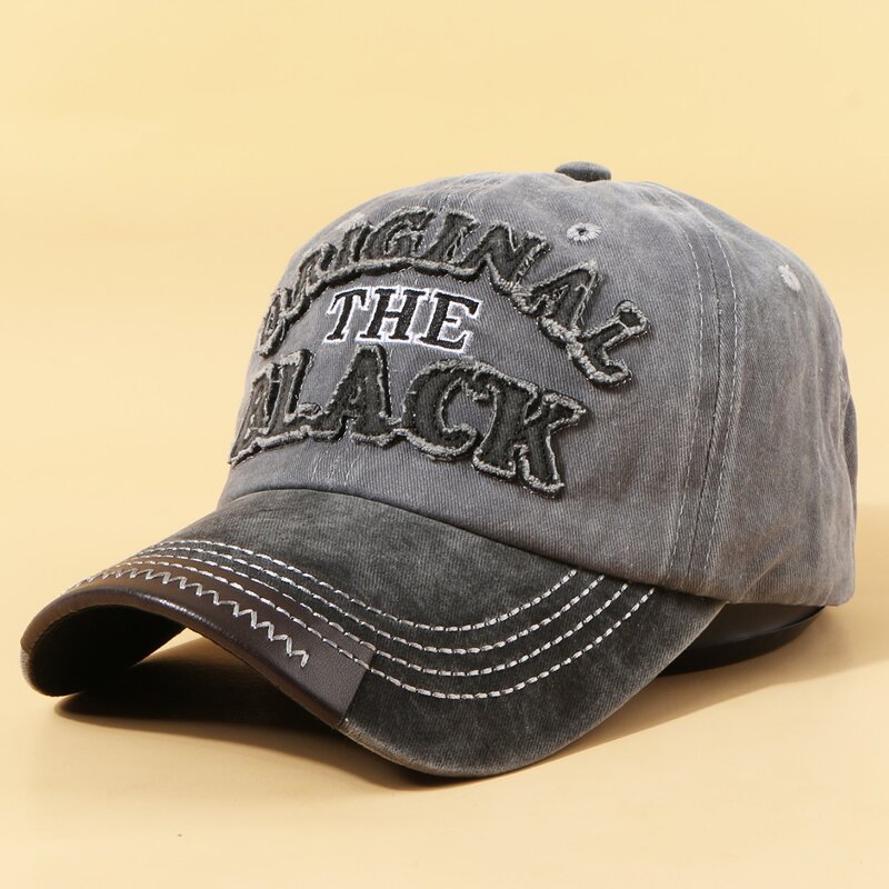 

Guys Letter Embroidered Baseball Cap, Light grey