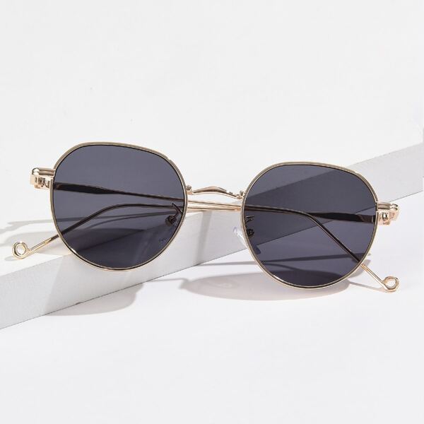

Men Metal Frame Sunglasses, Black