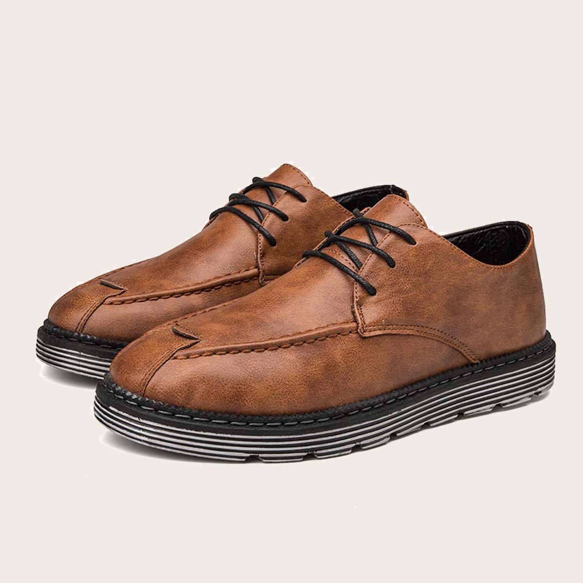 

Guys Lace-up Front Dress Shoes, Brown