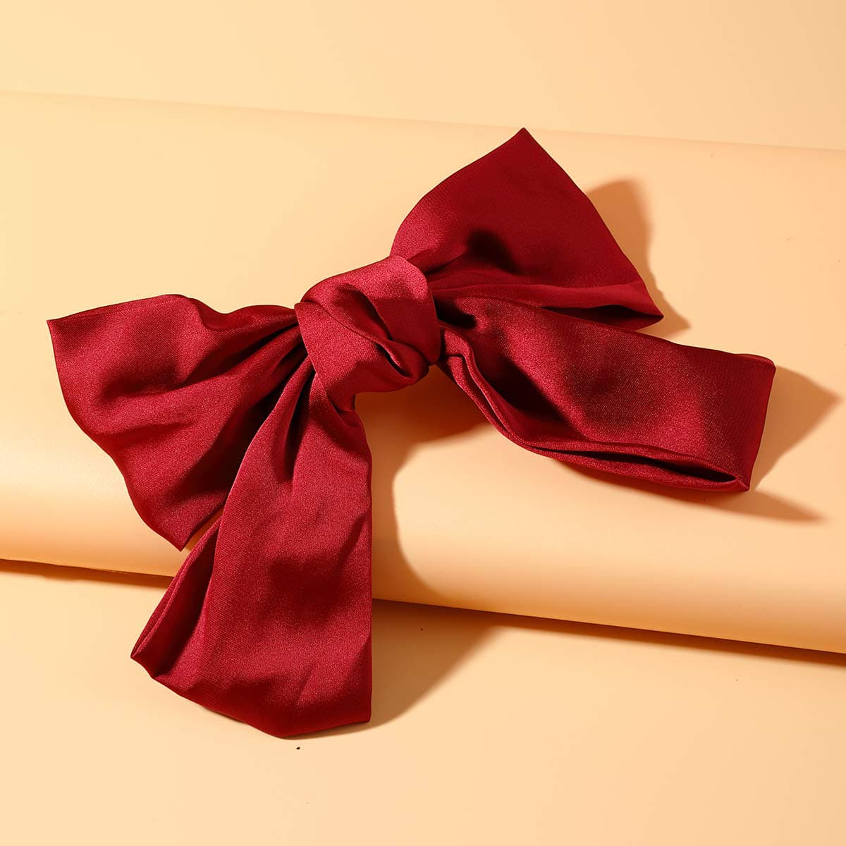 

Bow Hair Clip, Burgundy
