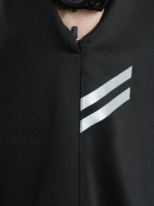 Manfinity Sport Corelite Men Contrast Panel Zipper Hem Sport Trousers - Black - View 4