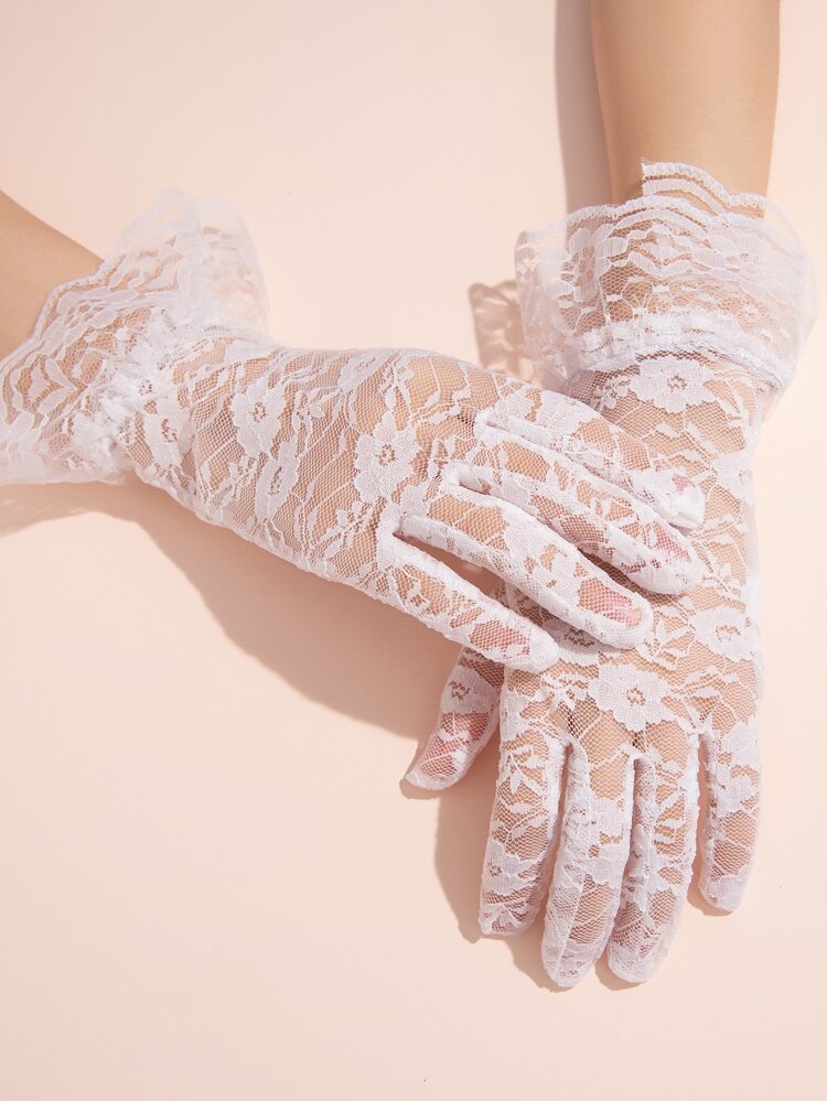 Floral Lace Gloves