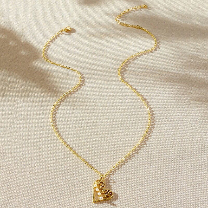 

Heart Pendant Necklace, Gold