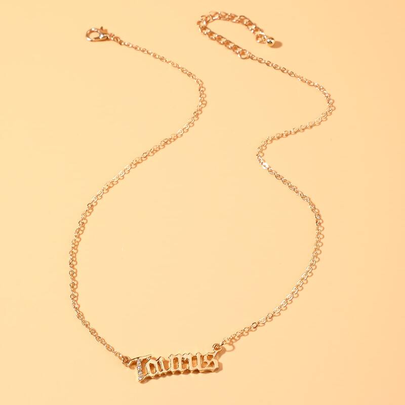 

Taurus Pendant Necklace, Gold