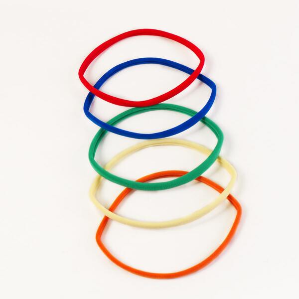 

5pcs Colorful Skinny Headband, Multicolor