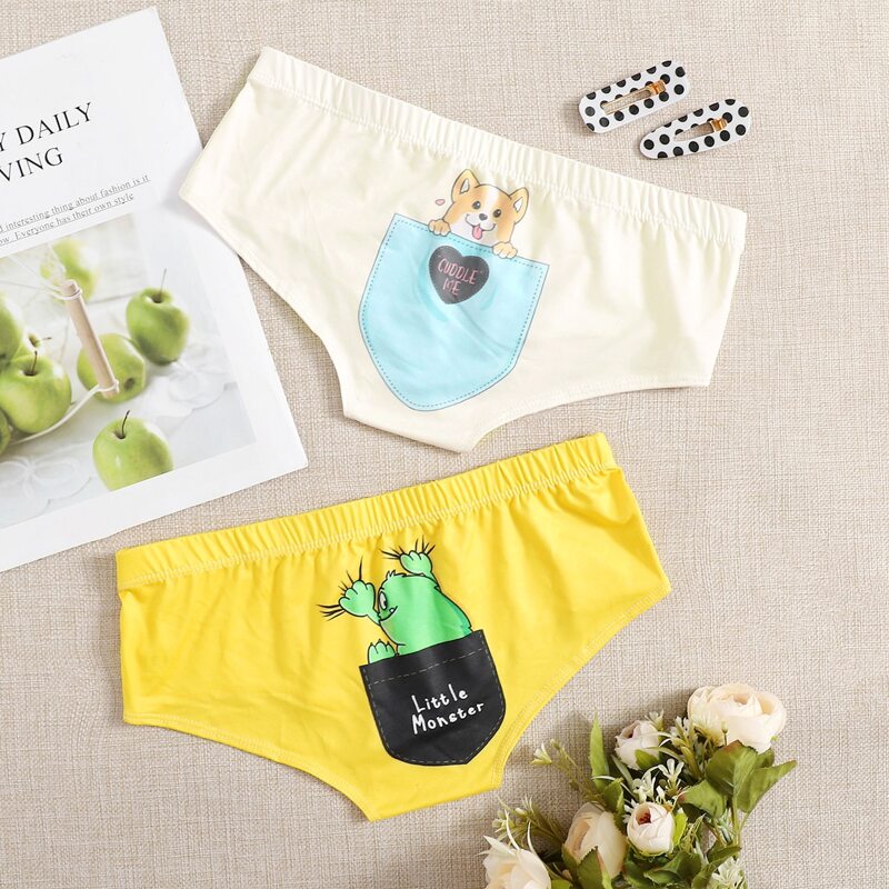 

2pack Cartoon Graphic Panty Set, Multicolor