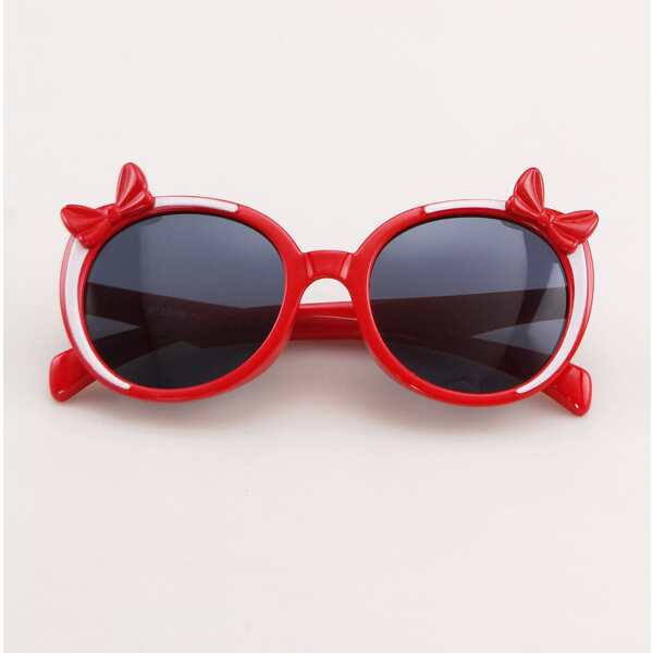 

Kids Bow Decor Polarized Sunglasses, Red