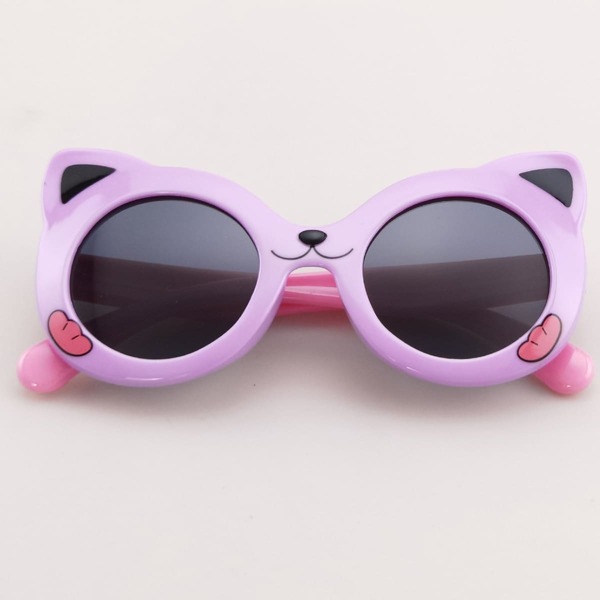 

Kids Cat Ear Decor Polarized Sunglasses, Purple