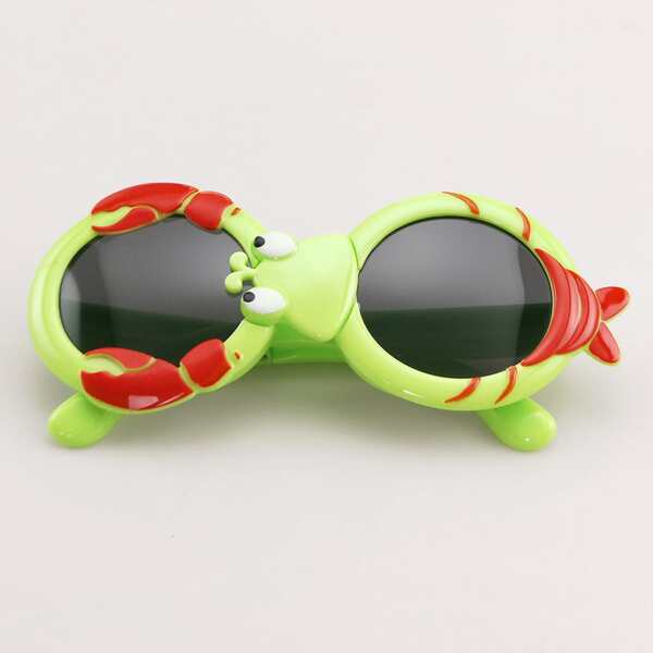 

Kids Cartoon Lobster Design Polarized Sunglasses, Green