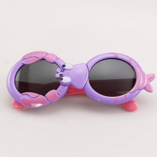 

Kids Cartoon Lobster Design Polarized Sunglasses, Purple