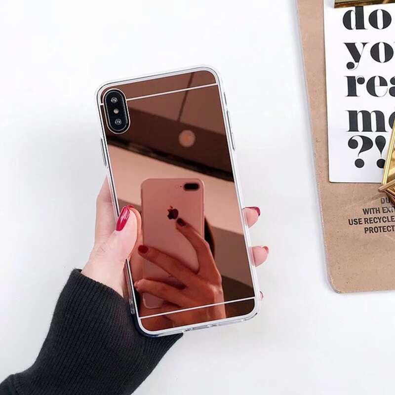 

Mirror Phone Case, Gold