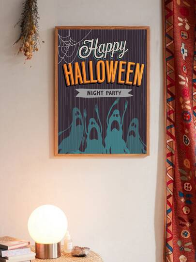 Стенная живопись с принтом привидения на Хэллоуин без рамки