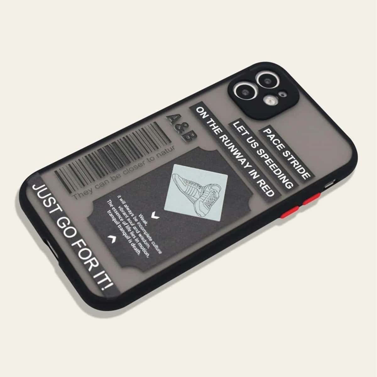 

Slogan Graphic iPhone Case, Multicolor