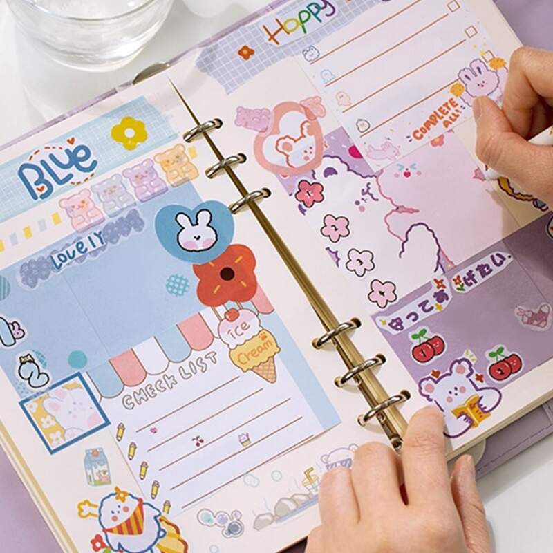 

1box Cartoon Graphic Random Sticker, Multicolor