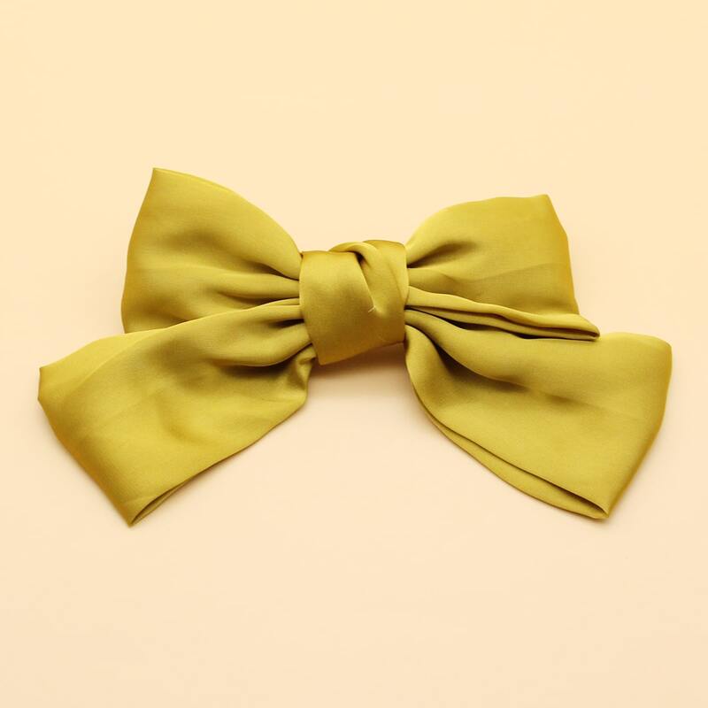 

Bow Hair Clip, Mustard yellow