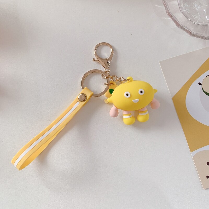 

Cartoon Lemon Keychain, Yellow