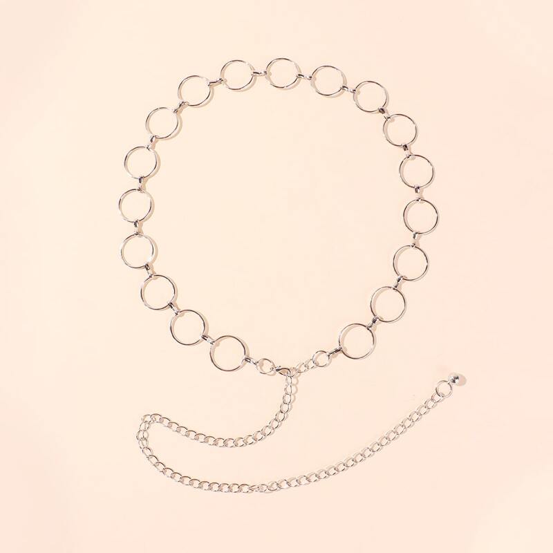 

Ring Chain Belt, Silver
