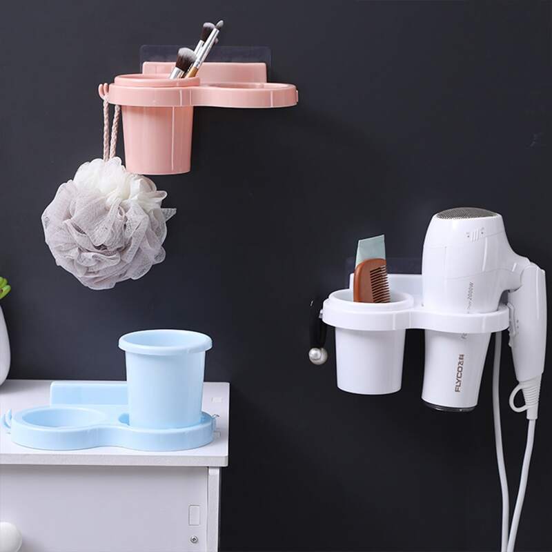 

1pc Random Wall Mounted Hair Dryer Rack, Multicolor