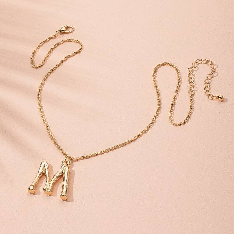 

Gold Letter Charm Necklace