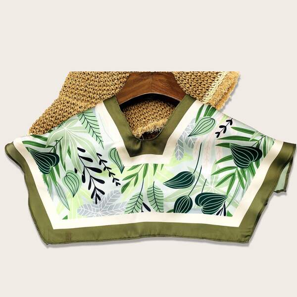

Plant Pattern Scarf, Multicolor