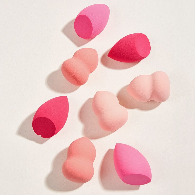 

8pcs Mix Color Makeup Sponge, Multicolor